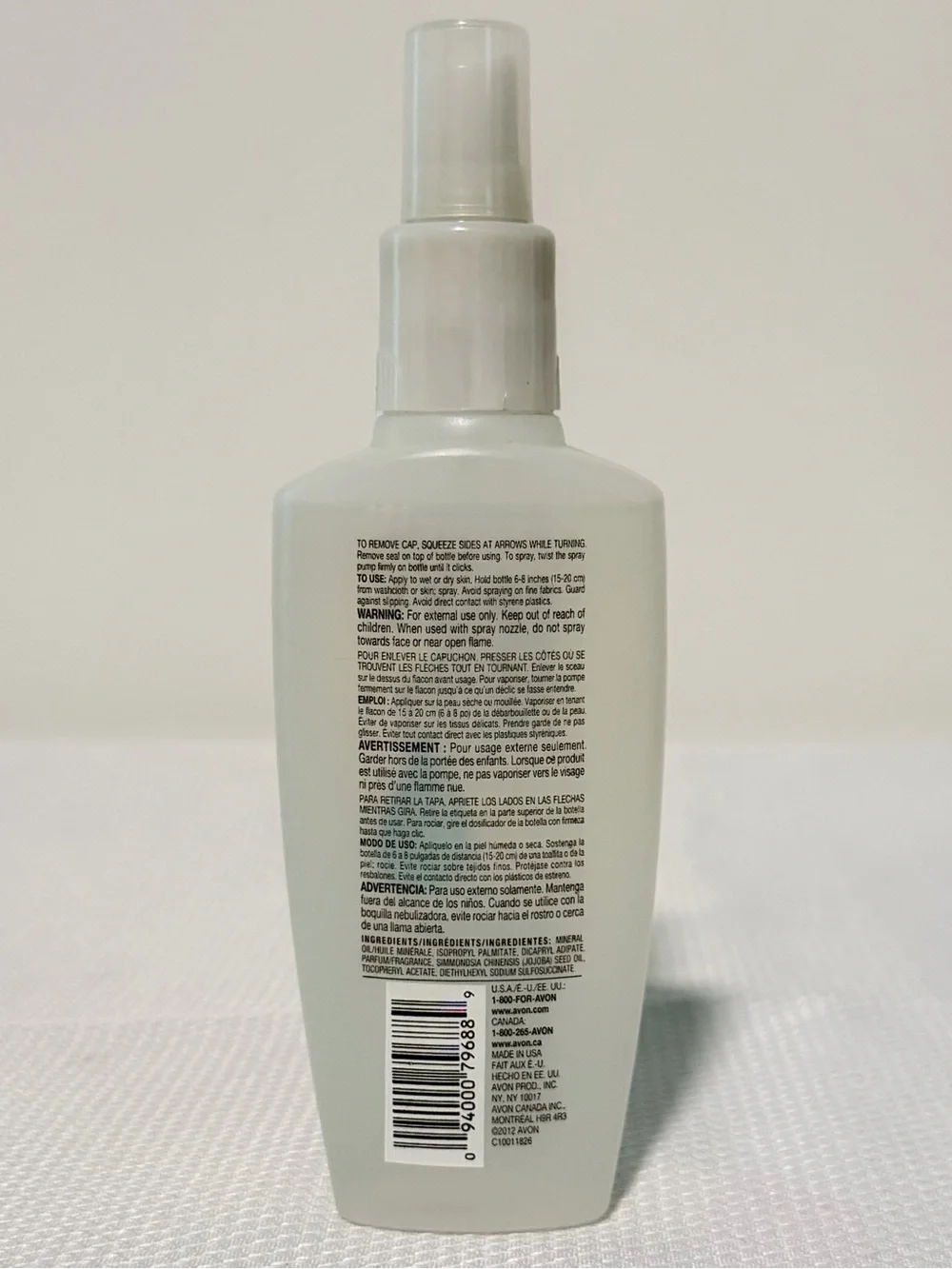 Avon Original Skin So Soft Bath Oil Spray -